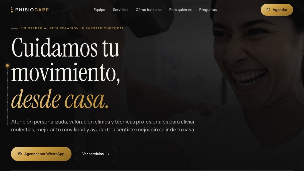 Página web de PhisioCare