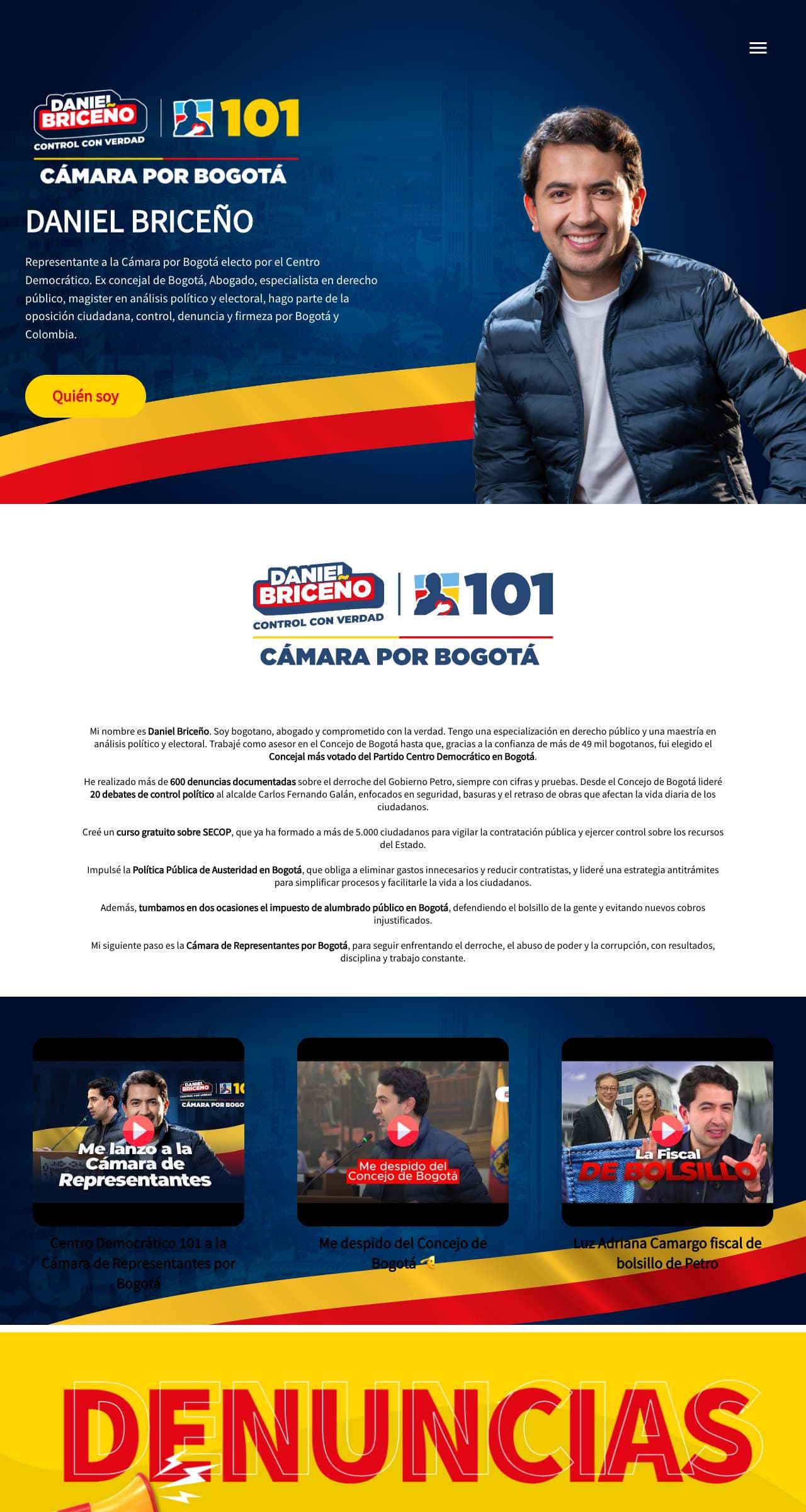 Daniel Briceño — Sitio personal