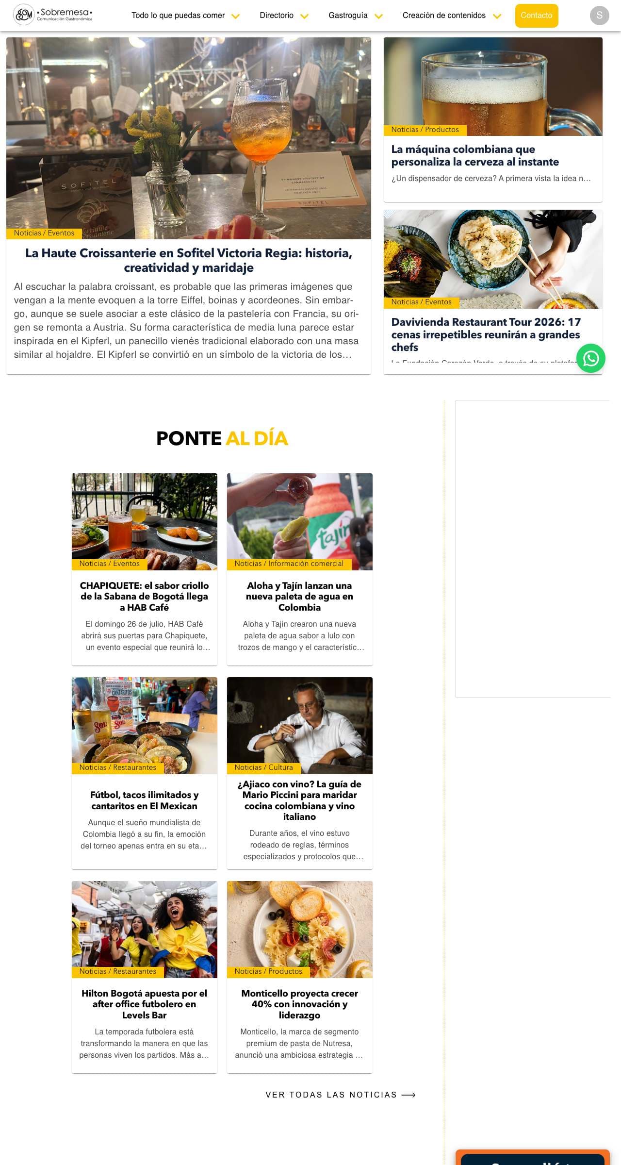 Sobremesa — Portal de contenidos