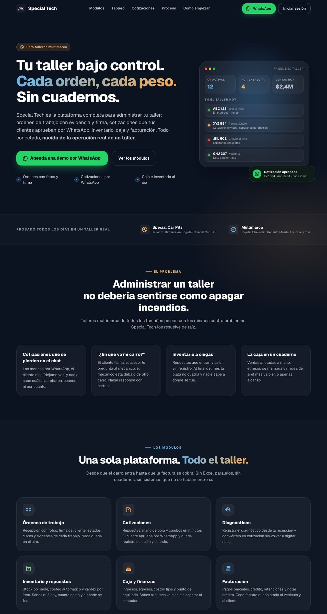 Special Tech — Plataforma web